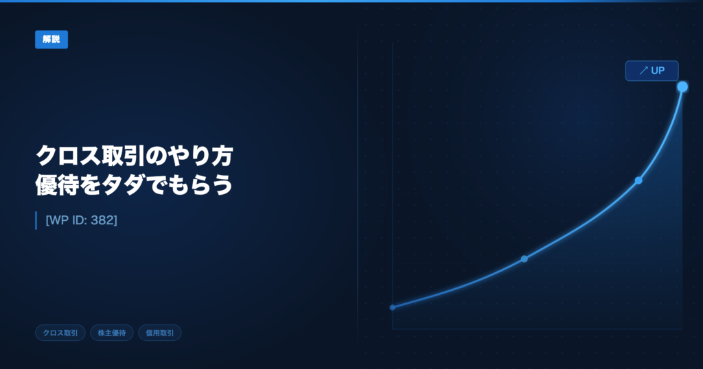 クロス取引の方法 アイキャッチ画像